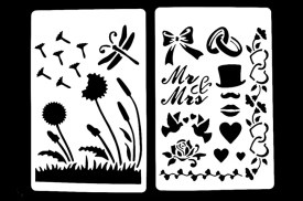 Pack 12 stencil grandes